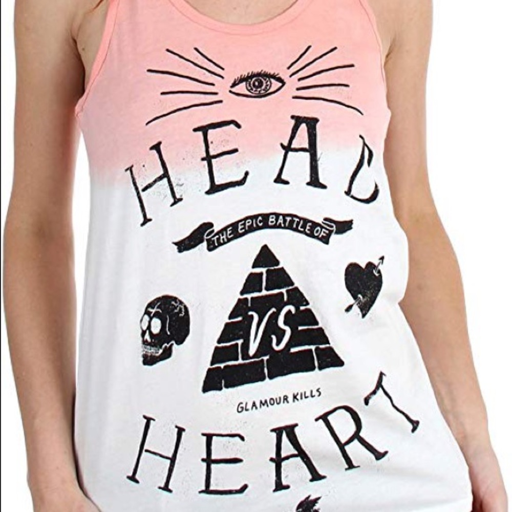 Glamour Kills Head vs Heart Ombré Tank